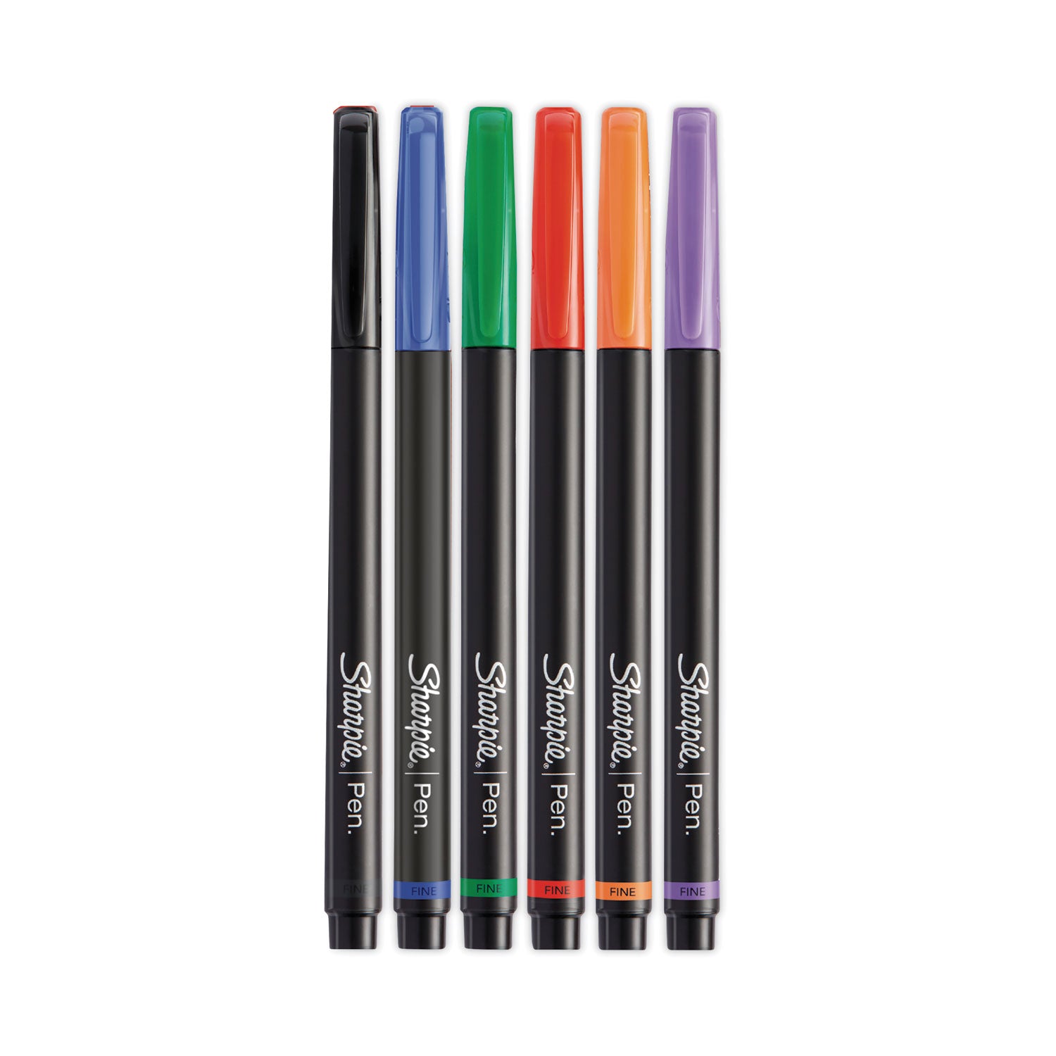 Sharpie Fine Point Pens, Assorted Ink, Fine Tip, 6 Pack