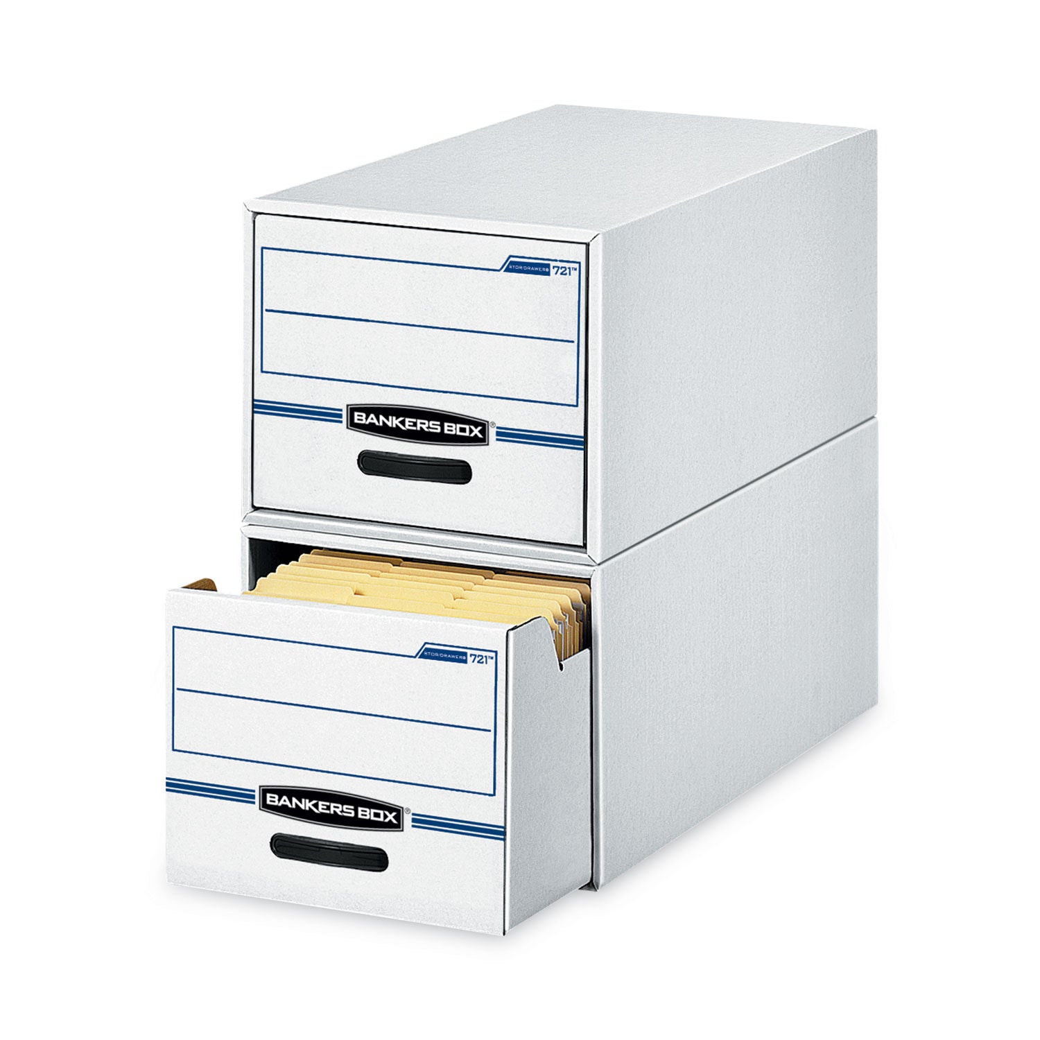 Internal Dimensions: 12.50" Width x 23.25" Depth x 10.38" Height - External Dimensions: 14" Width x 25.5" Depth x 11.5" Height - Media Size Supported: Letter - Light Duty - Stackable - Corrugated Paper - White, Blue - For File - Recycled - 6 / Carton