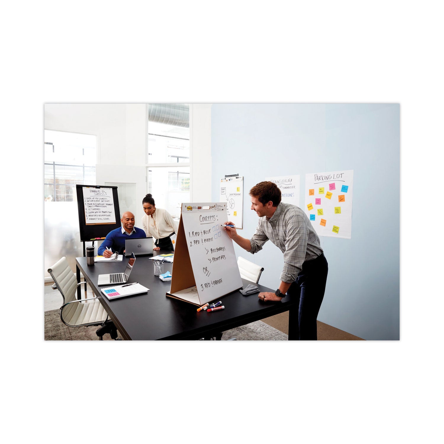Super Sticky Tabletop Easel Pad with Dry Erase Surface, 20 Sheets, 20" x 23", White