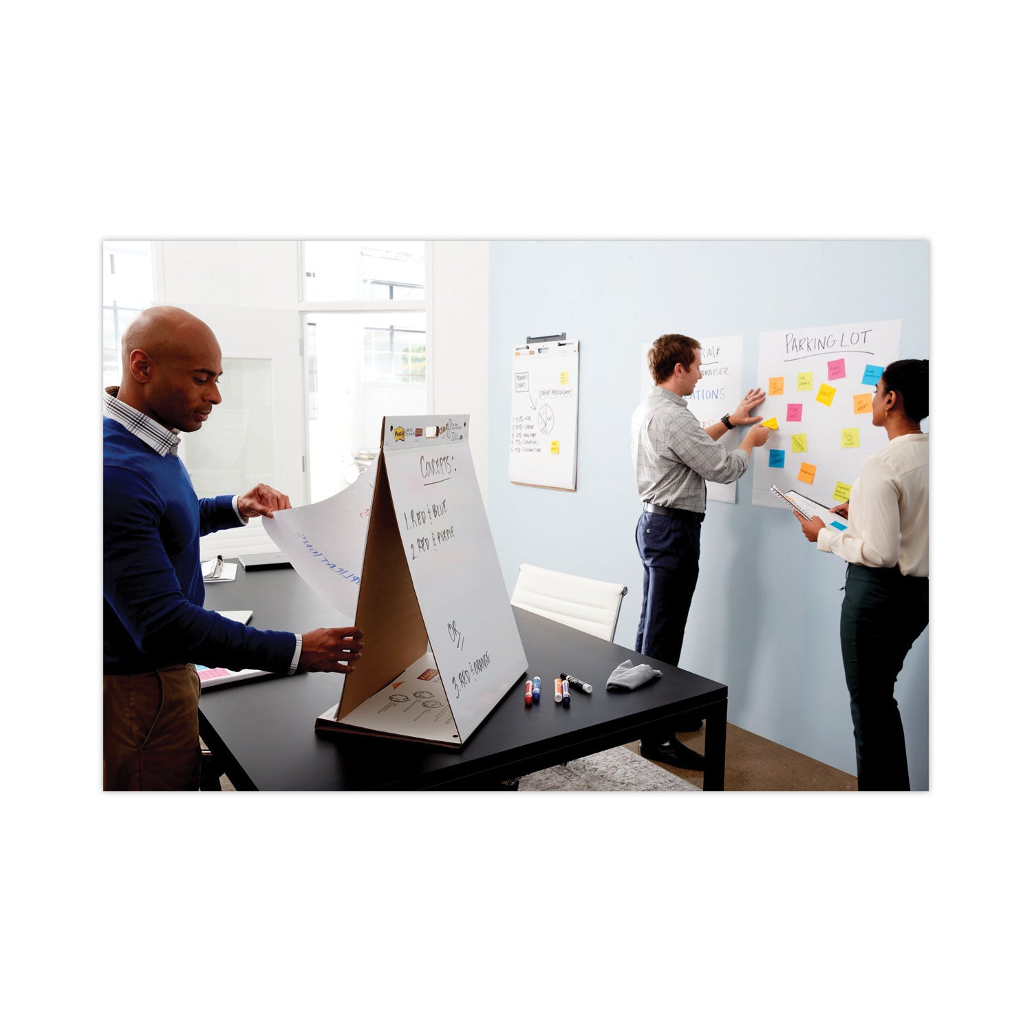 Super Sticky Tabletop Easel Pad with Dry Erase Surface, 20 Sheets, 20" x 23", White