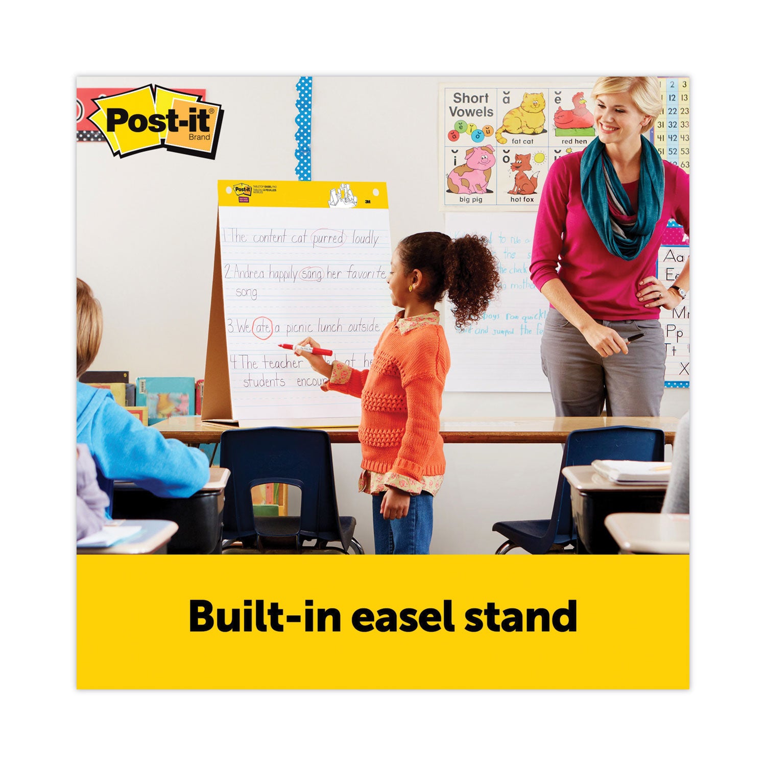 Tabletop Self Stick Easel Pad, 20 in x 23 in, 20 Sheets/Pad
