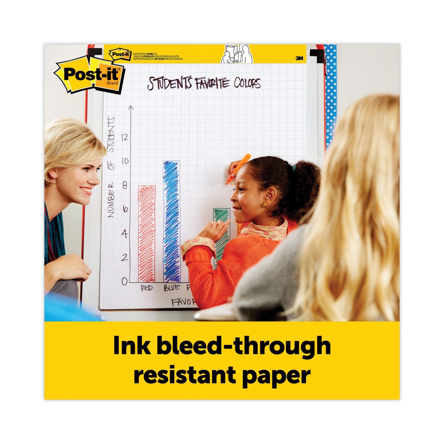 Tabletop Self Stick Easel Pad, 20 in x 23 in, 20 Sheets/Pad