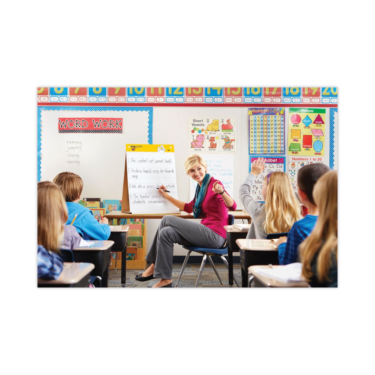 Tabletop Self Stick Easel Pad, 20 in x 23 in, 20 Sheets/Pad