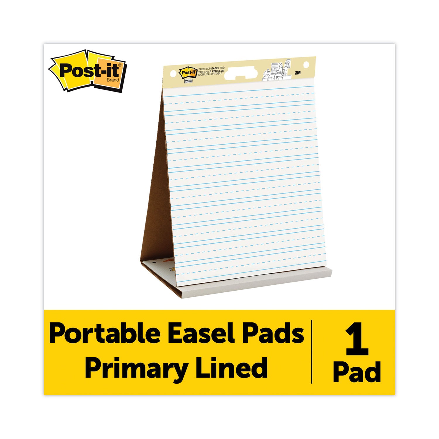Tabletop Self Stick Easel Pad, 20 in x 23 in, 20 Sheets/Pad