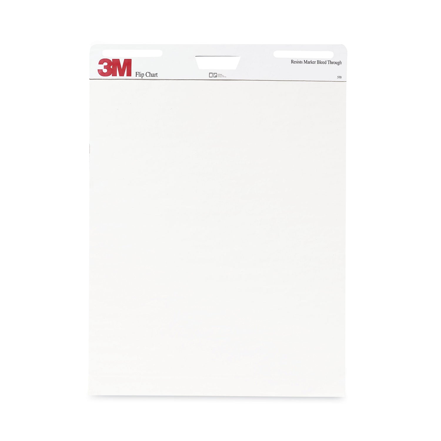 40 Sheets - Plain - Stapled - 18.50 lb Basis Weight - 25" x 30" Sheet Size - White Paper - Cardboard Cover - Resist Bleed-through, Heavyweight, Sturdy Back - 2 / Carton