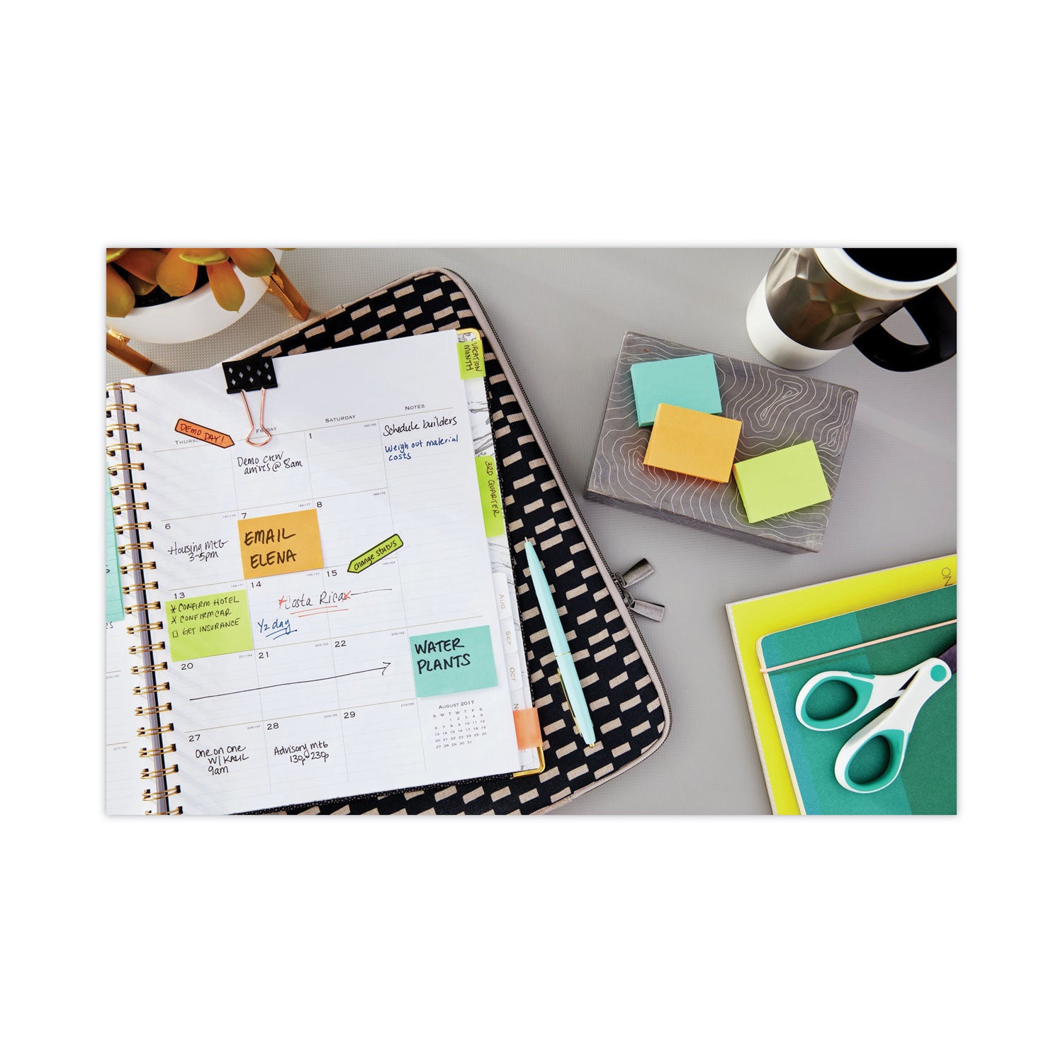 Post-it Notes Original Notepads, Floral Fantasy Color Collection, 1 3/8" x 1 7/8", 100 Sheets per Pad, 12 Pads per Pack, 1200 Notes, Assorted Colors