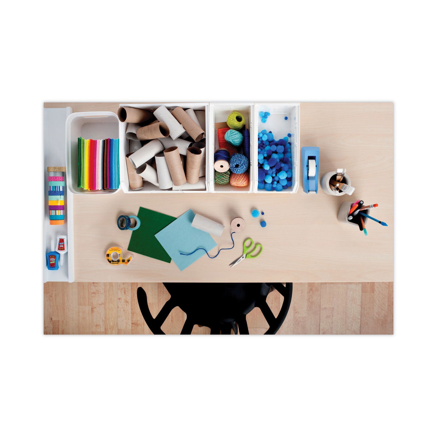 11.11 yd Length x 0.75" Width - 1" Core - Clear - Acrylic - Dispenser Included - Handheld Dispenser - Long Lasting - For Cut-and-paste - 1 Roll