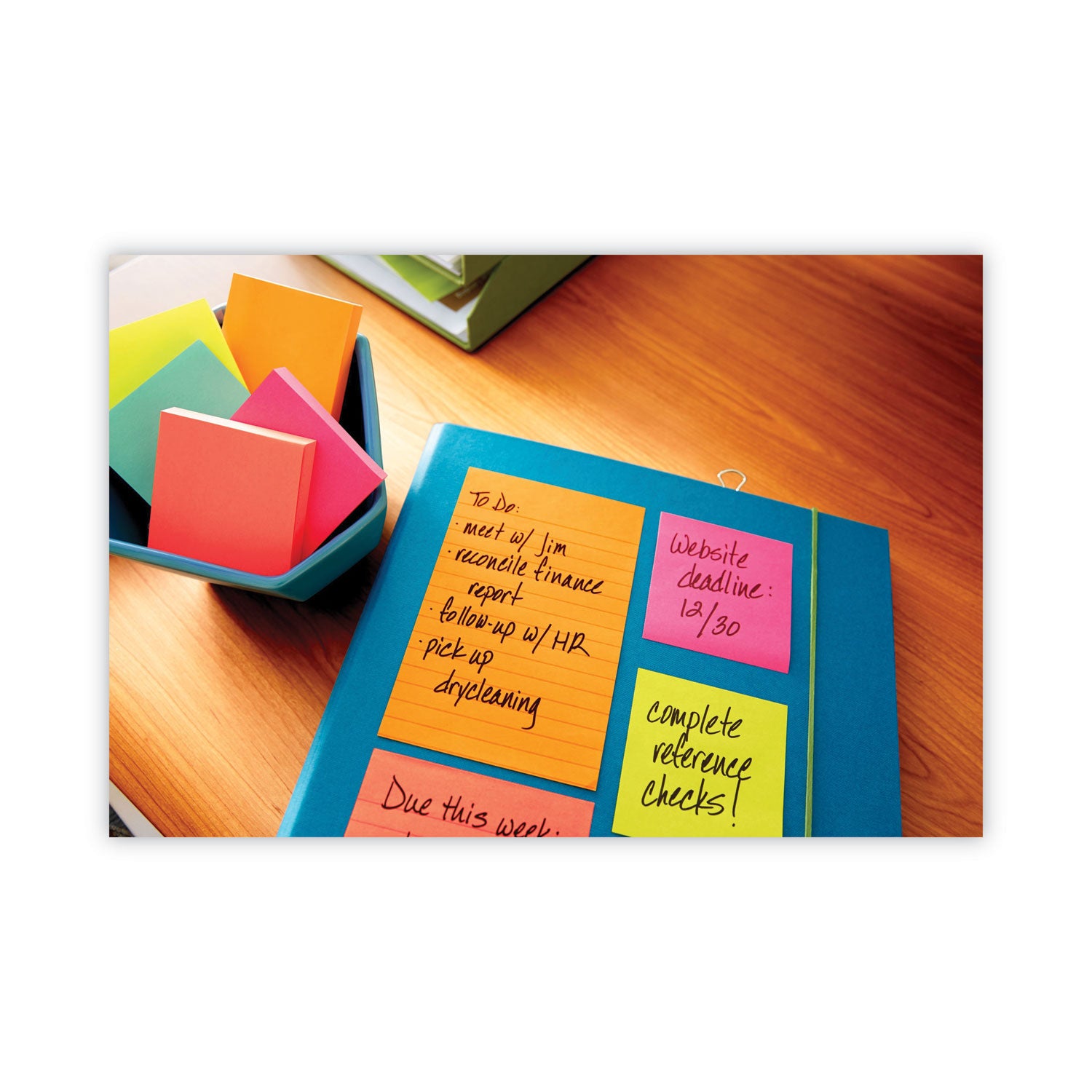 Post-it&reg; Lined Notes - Poptimistic Color Collection - 600 - 3" Flag/Note Width x 3" Flag/Note Length - Square - 100 Sheets per Pad - Ruled - Pink, Blue, Green - Paper - Self-adhesive, Repositionable - 6 / Pack