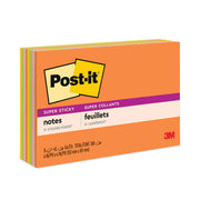360 - 6" Flag/Note Width x 4" Flag/Note Length - Rectangle - 45 Sheets per Pad - Unruled - Vital Orange, Limeade, Tropical Pink, Sunnyside - Paper - Self-adhesive - 8 / Pack