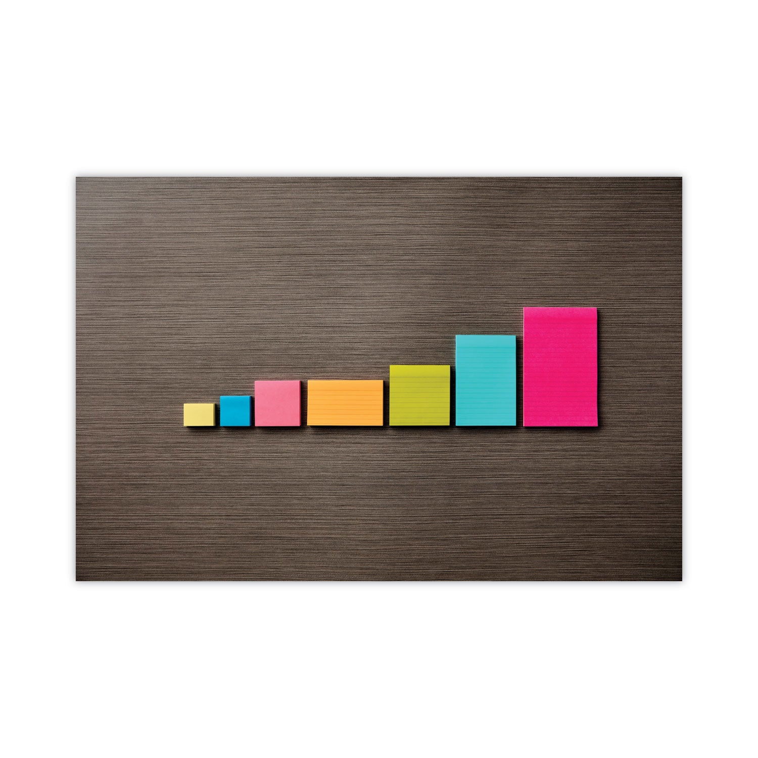 Post-it Notes Original Notepads, Poptimistic Color Collection, 3" x 5", 100 Sheets per Pad, 5 Pads/Pack, Multicolor (Power Pink, Acid Lime, Vital Orange, Aqua Splash, Guava)