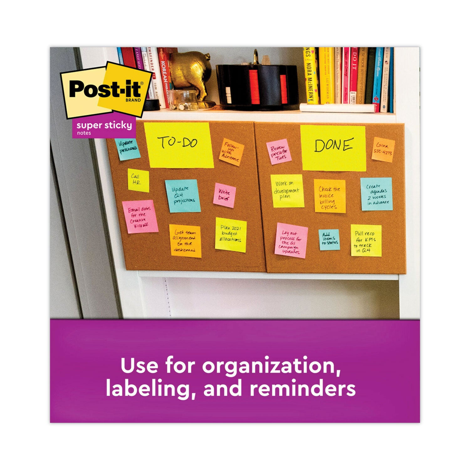 Post-it&reg; Super Sticky Notes - Energy Boost Color Collection - 180 - 6" Flag/Note Width x 8" Flag/Note Length - Rectangle - 45 Sheets per Pad - Unruled - Vital Orange, Tropical Pink, Limeade, Blue Paradise - Paper Fibre - Self-adhesive - 4 / Pack