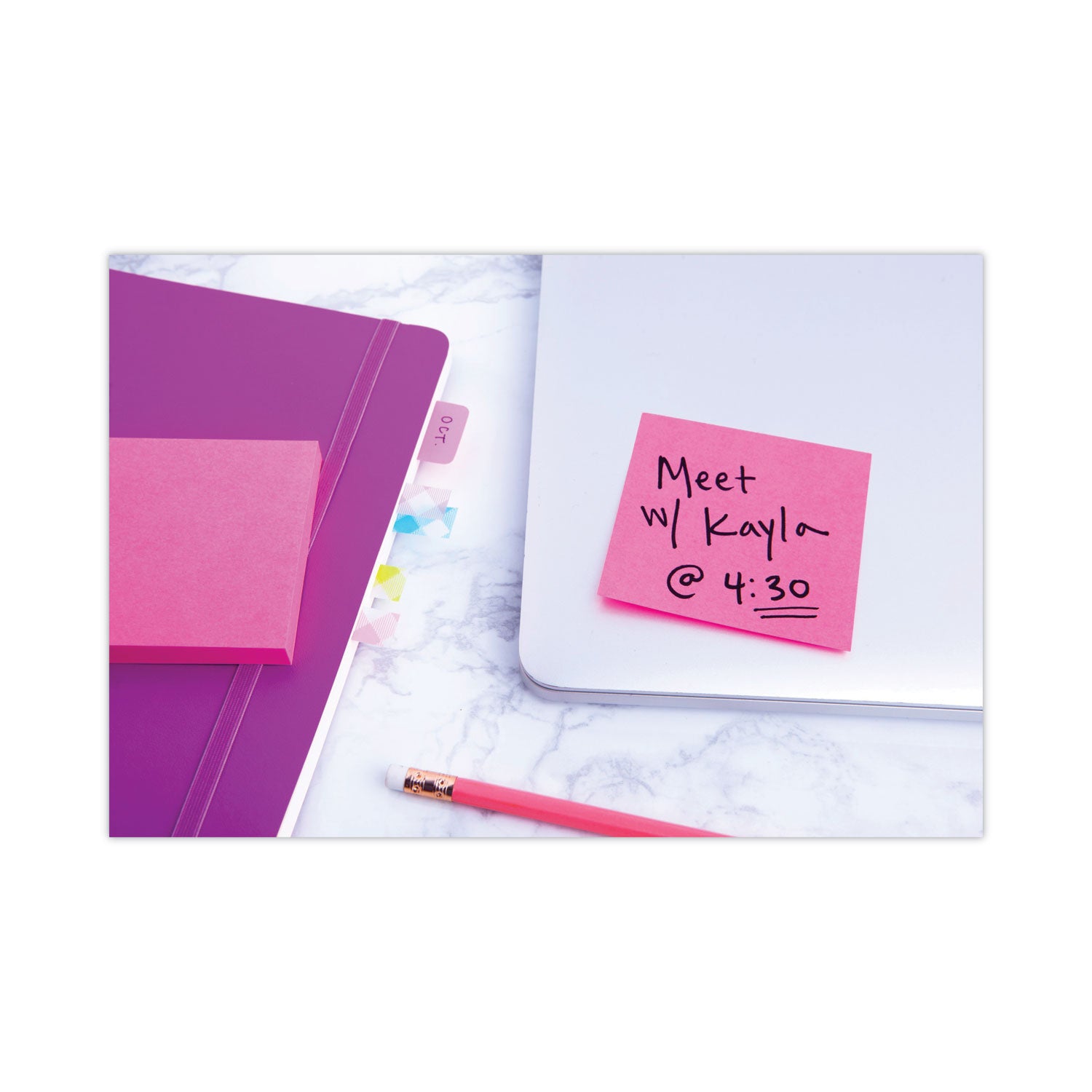 1200 - 2" Flag/Note Width x 2" Flag/Note Length - Square - 400 Sheets per Pad - Unruled - Acid Lime, Limeade, Blue Paradise, Guava, Vital Orange, Canary Yellow - Paper - Repositionable, Self-adhesive - 1 Pack