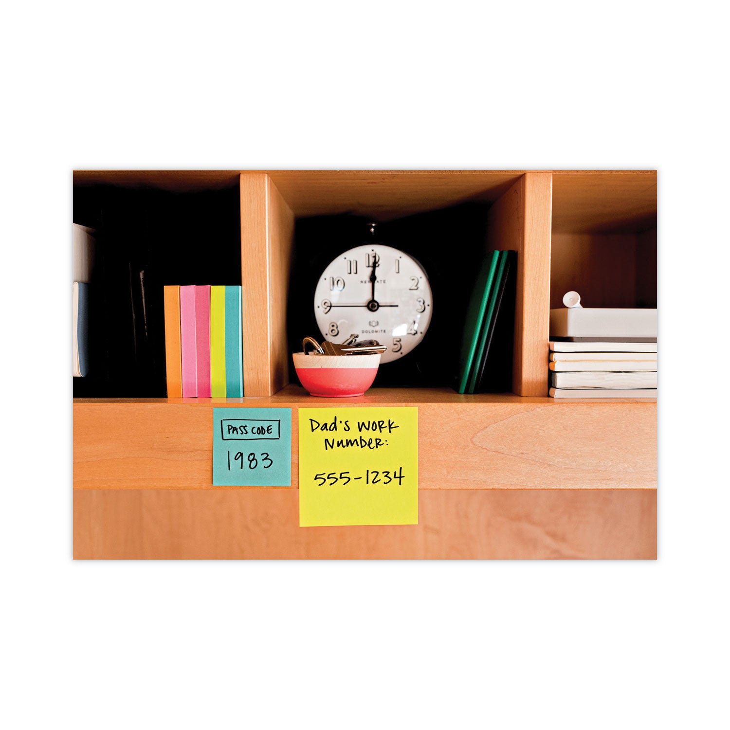 1200 - 2" Flag/Note Width x 2" Flag/Note Length - Square - 400 Sheets per Pad - Unruled - Acid Lime, Limeade, Blue Paradise, Guava, Vital Orange, Canary Yellow - Paper - Repositionable, Self-adhesive - 1 Pack