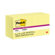 900 - 2" Flag/Note Width x 2" Flag/Note Length - Square - 90 Sheets per Pad - Unruled - Yellow - Paper - Self-adhesive - 10 / Pack