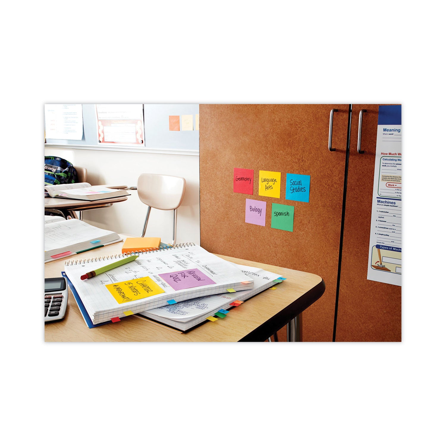 Post-it Super Sticky Notes, Playful Primaries Color Collection, 3" x 3", 90 Sheets per Pad, 12 Pads/Pack, Multicolor (Candy Apple Red, Vital Orange, Sunnyside, Lucky Green, Blue Paradise, Iris Infusion)