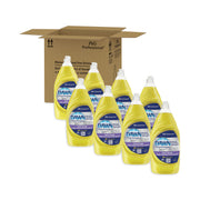 Dawn Manual Pot/Pan Detergent - For Dish - 38 fl oz (1.2 quart) - Lemon Scent - Recommended For: Grease Remover, Soil Remover, Food Remover - Yellow - 1 Bottle