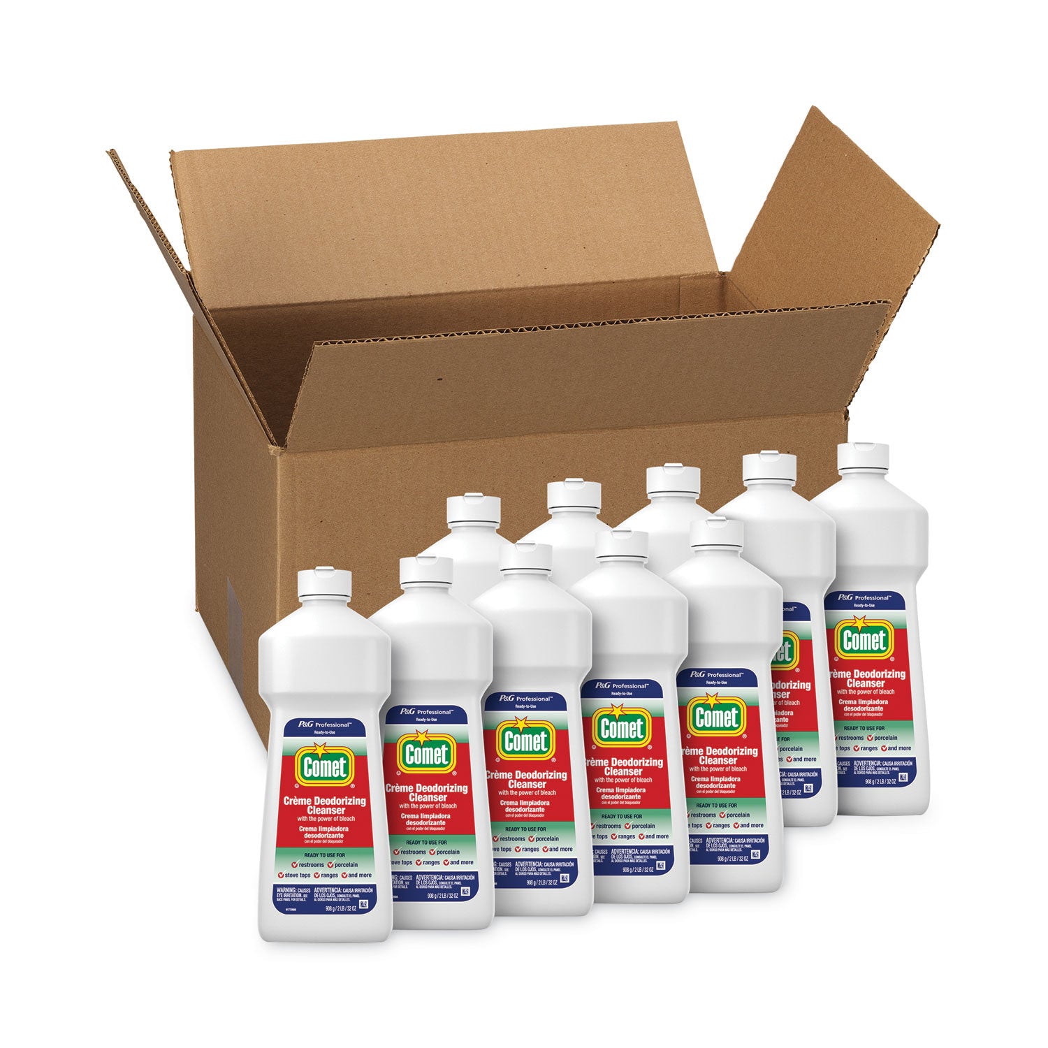 Comet Creme Deodorizing Cleanser, Non-scratching, 32 fl oz (1 quart), White Bottle, 1 Bottle
