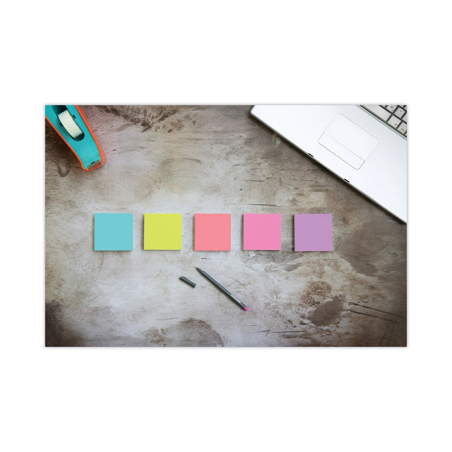 Post-it Super Sticky Notes, Supernova Neons Color Collection, 3" x 3", 1080 Multicolor Notes, 90 Sheets per Pad, 1 Pack, Aqua Splash, Tropical Pink, Acid Lime, Guava, Iris Infusion