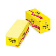 Post-it&reg; Notes Cabinet Pack - 1620 - 3" Flag/Note Width x 3" Flag/Note Length - Square - 90 Sheets per Pad - Unruled - Canary Yellow - Paper - Self-adhesive, Repositionable - 1 Pack