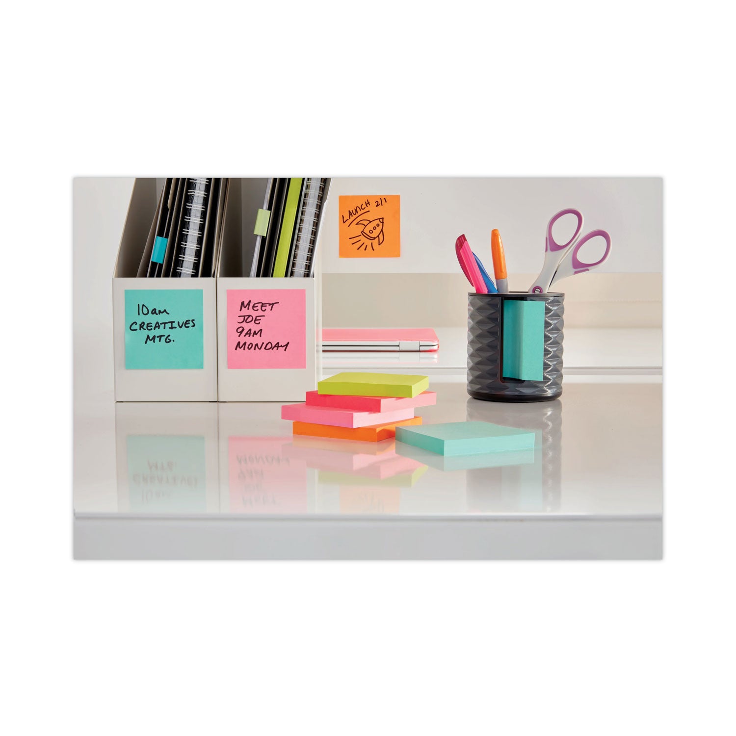 Post-it&reg; Note Dispenser - 3" x 3" Note - Black