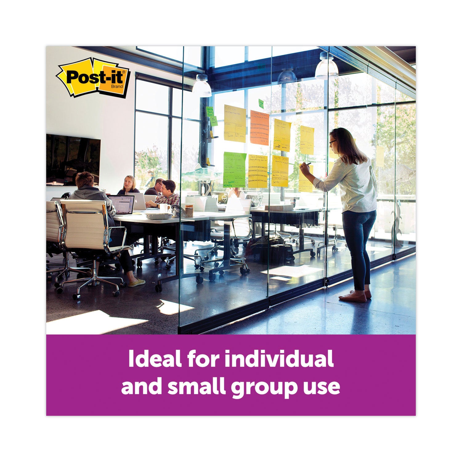 30 x Orange - 11" Flag/Note Width x 11" Flag/Note Length - Square - 30 Sheets per Pad - Orange - Sticky, Removable - 1 Each
