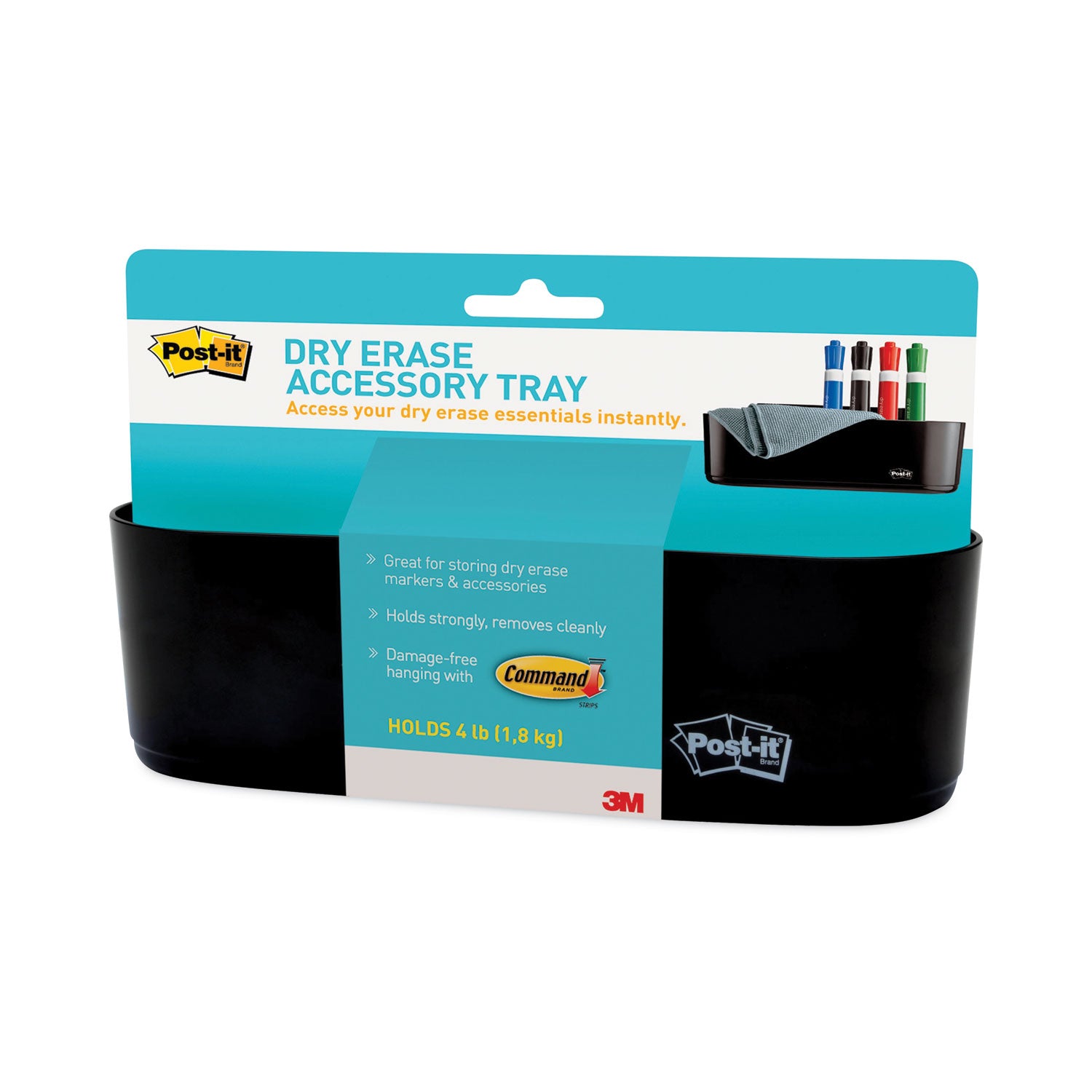 5.2" Height x 8.4" Width x 3" Depth - Plastic - Black - 1 Each