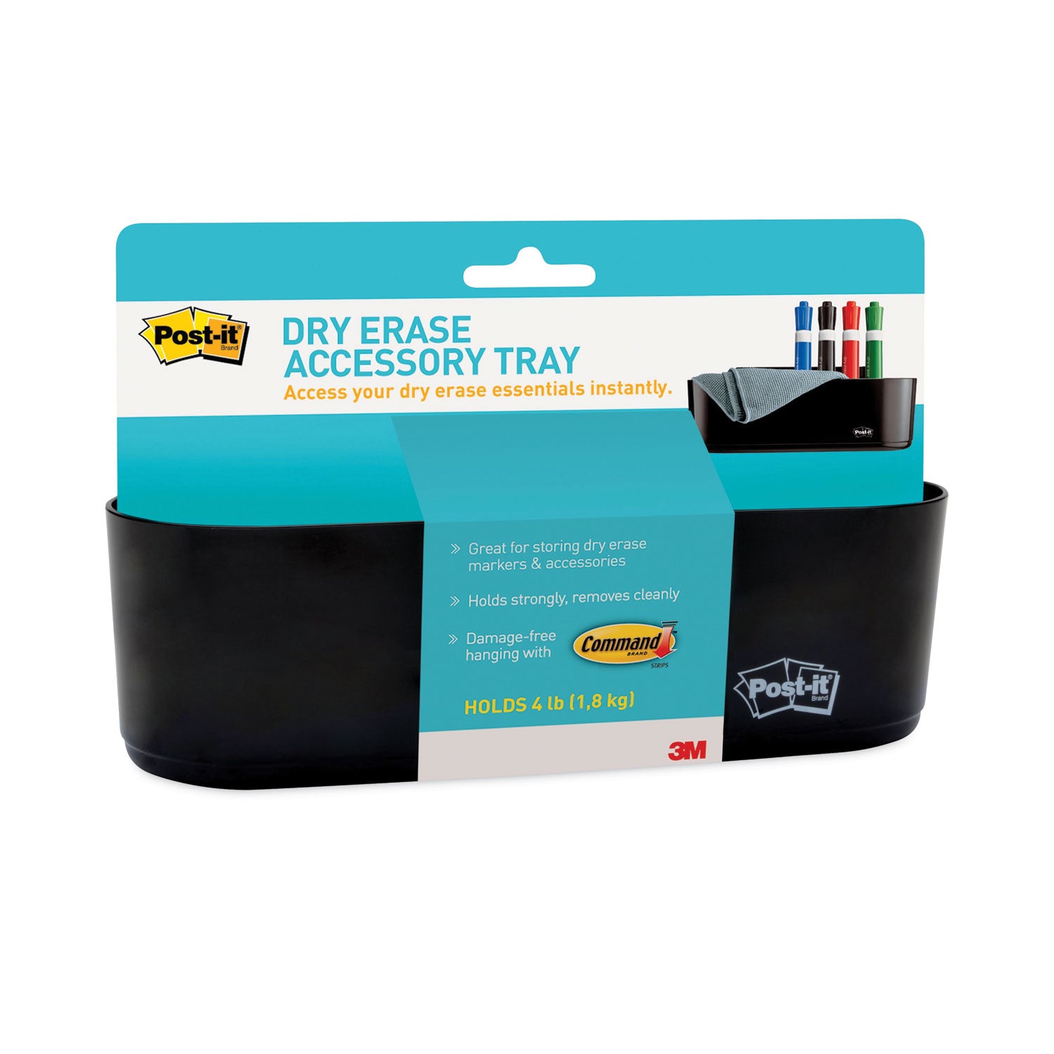 5.2" Height x 8.4" Width x 3" Depth - Plastic - Black - 1 Each