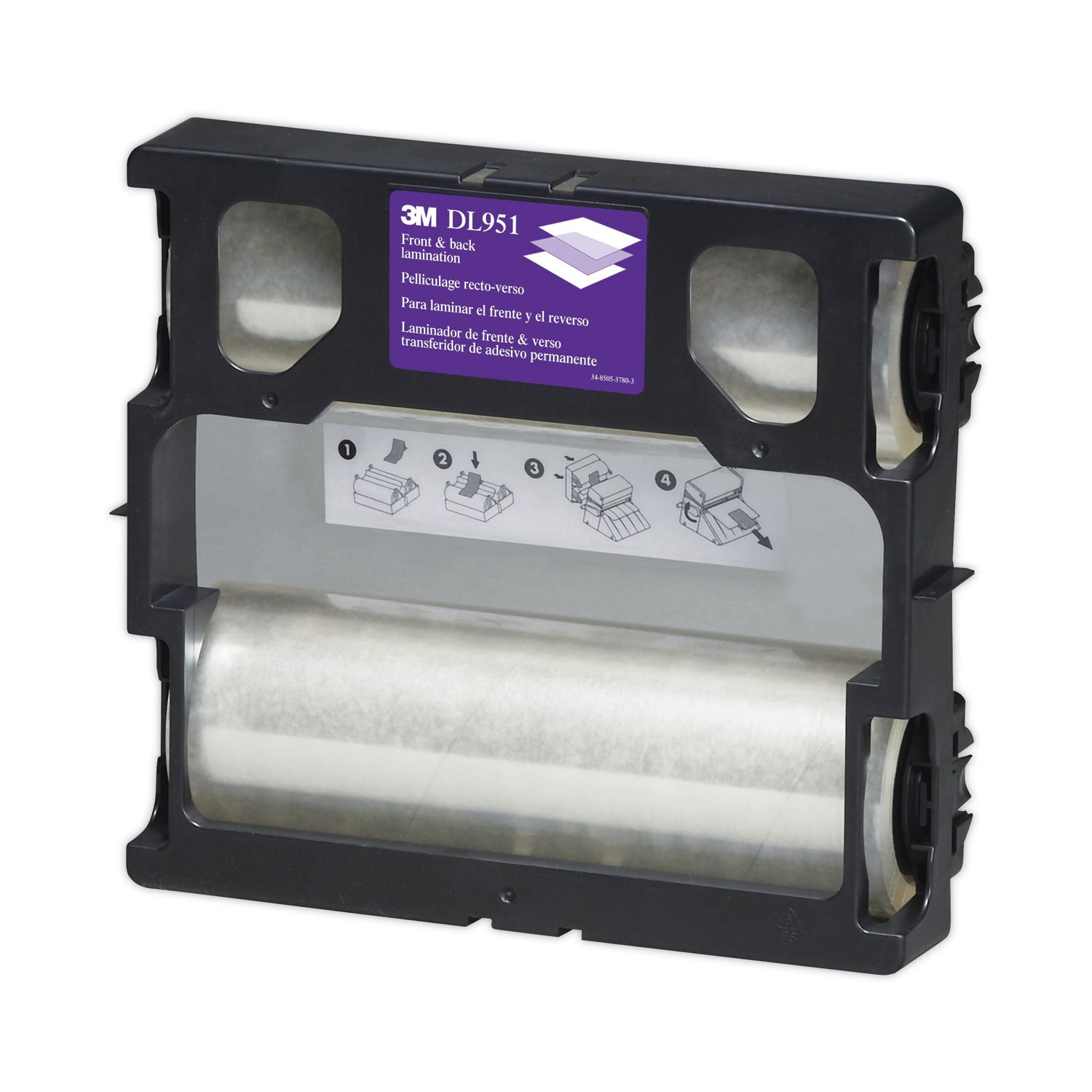 Scotch Cool Laminating System Refill, 8.5" x 100 ft, 5.6 mil, Glossy, Double Sided, Photo-safe, Clear, 1 Each