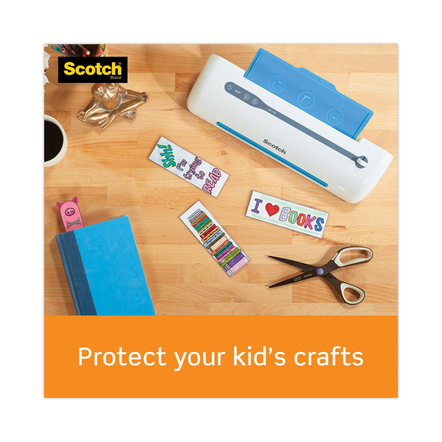 Scotch Cool Laminating System Refill, 12" x 100 ft, 5.6 mil, Glossy, Double Sided, Photo-safe, Clear, 1 Each