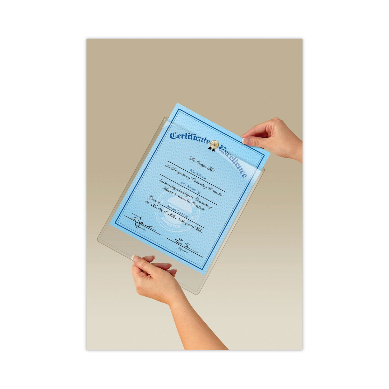 9" x 11" - Plastic - Clear - 1 Each