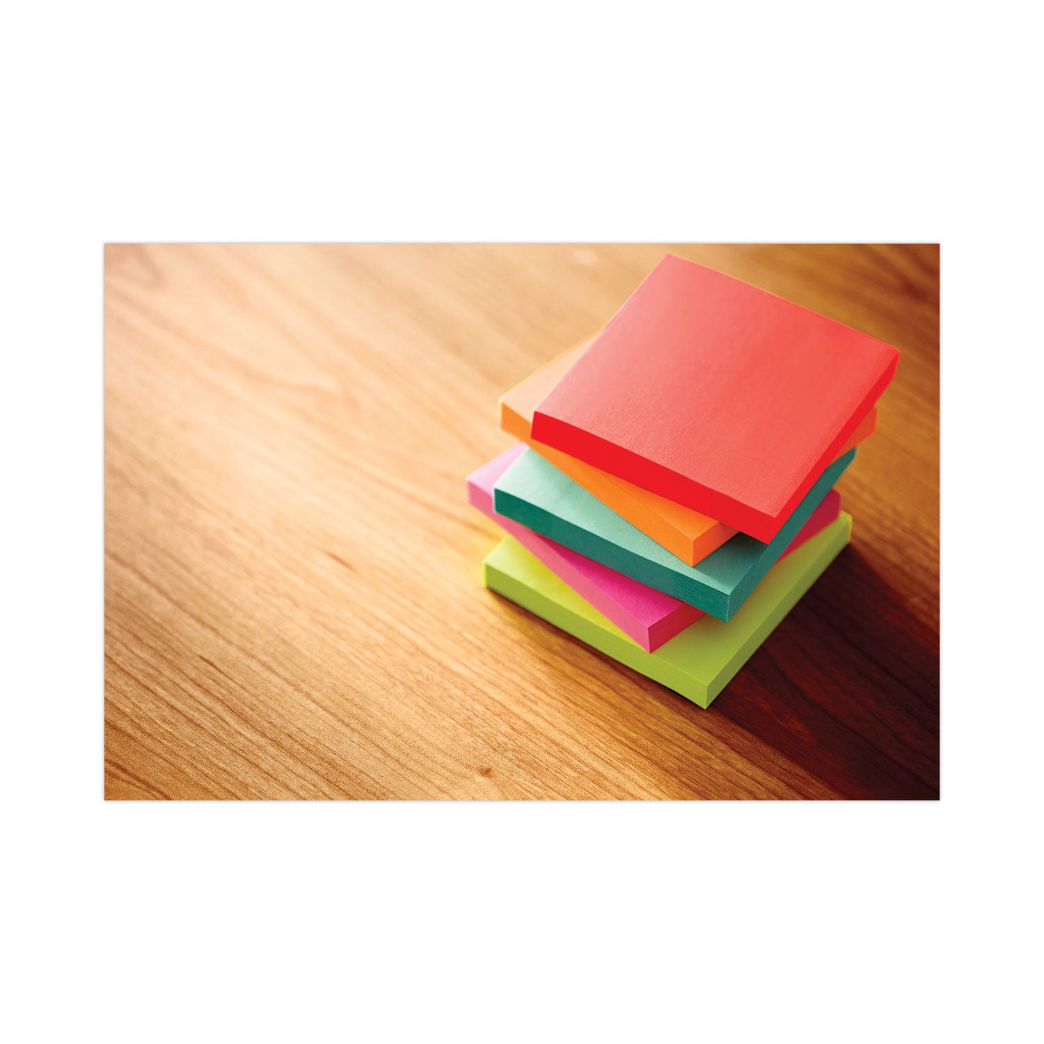 600 - 3" Flag/Note Width x 3" Flag/Note Length - Square - 100 Sheets per Pad - Unruled - Electric Blue, Limeade, Neon Orange, Neon Pink, Concord - Paper - Pop-up, Self-adhesive, Repositionable - Recycled - 1 Pack