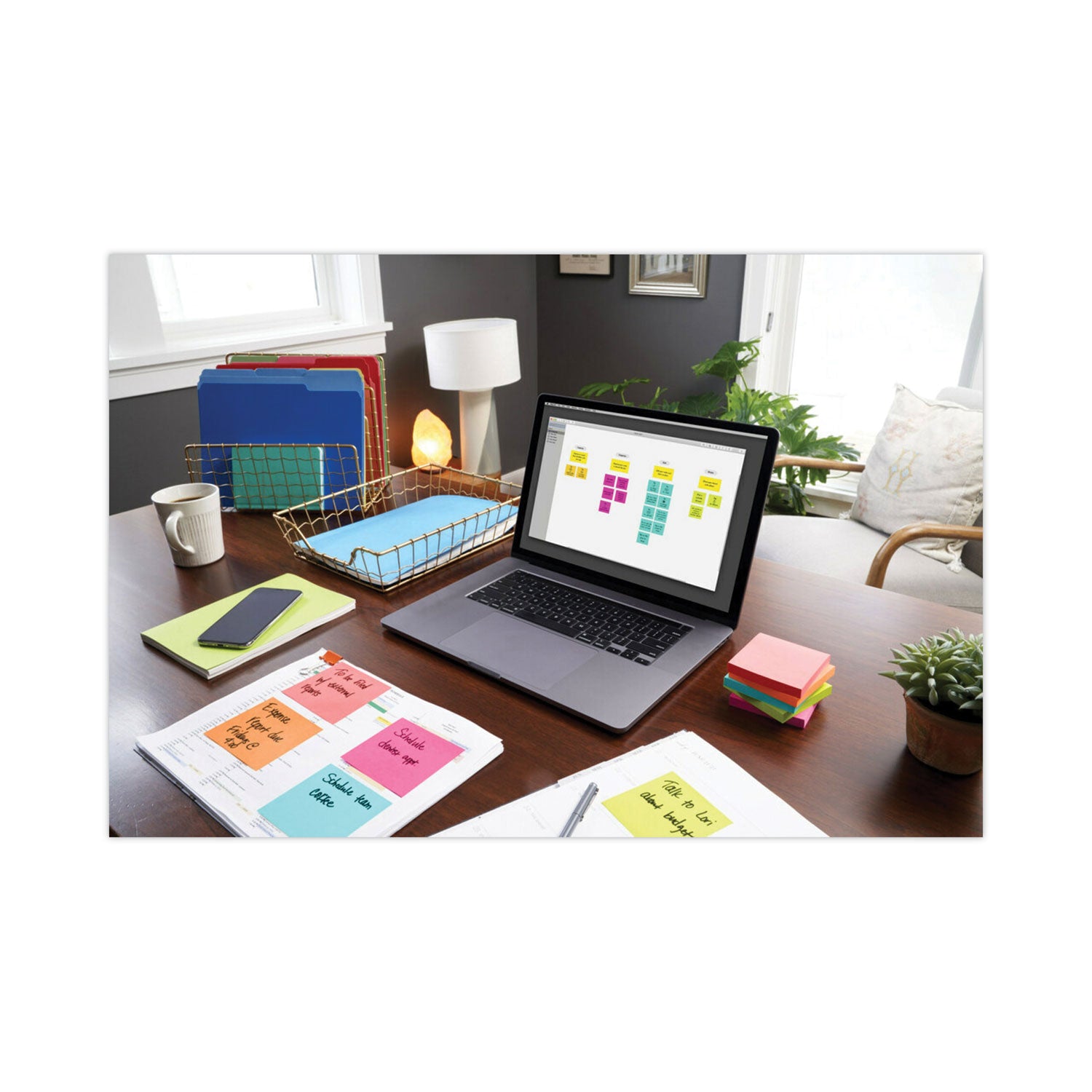 Post-it&reg; Dispenser Notes - 1200 - 3" Flag/Note Width x 3" Flag/Note Length - Square - 100 Sheets per Pad - Unruled - Power Pink, Vital Orange, Acid Lime, Aqua Splash - Paper - Refillable, Pop-up, Self-adhesive, Repositionable - 1 Pack