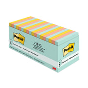 3" Flag/Note Width x 3" Flag/Note Length - Rectangle - Fresh Mint, Sunnyside, Papaya Fizz - 1 Pack