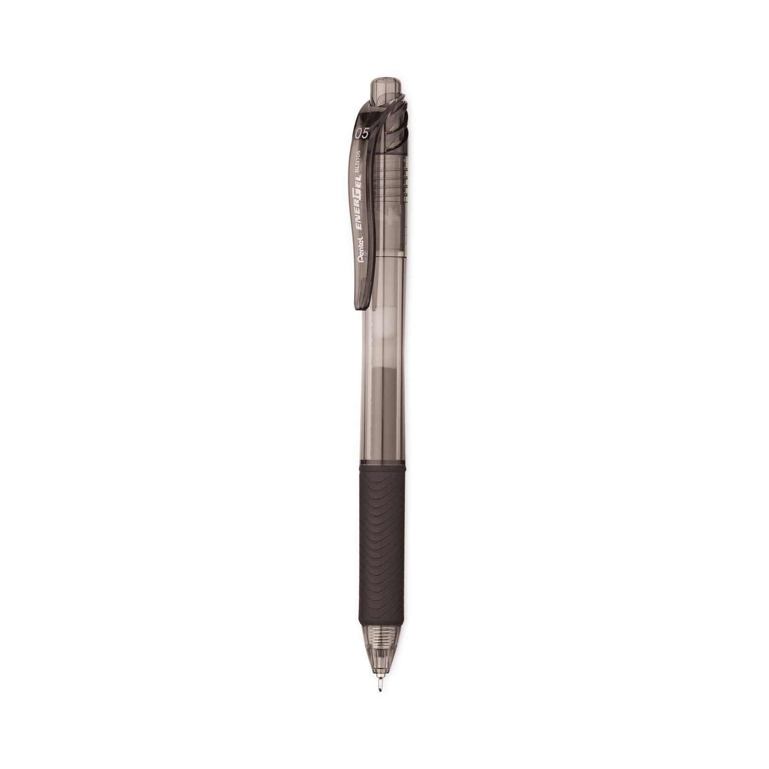 EnerGel EnerGel-X Retractable Gel Pens - 0.5 mm Fine Needle Pen Point - Refillable - Retractable - Black Ink - Gel-based - Black Barrel - 24 / Pack