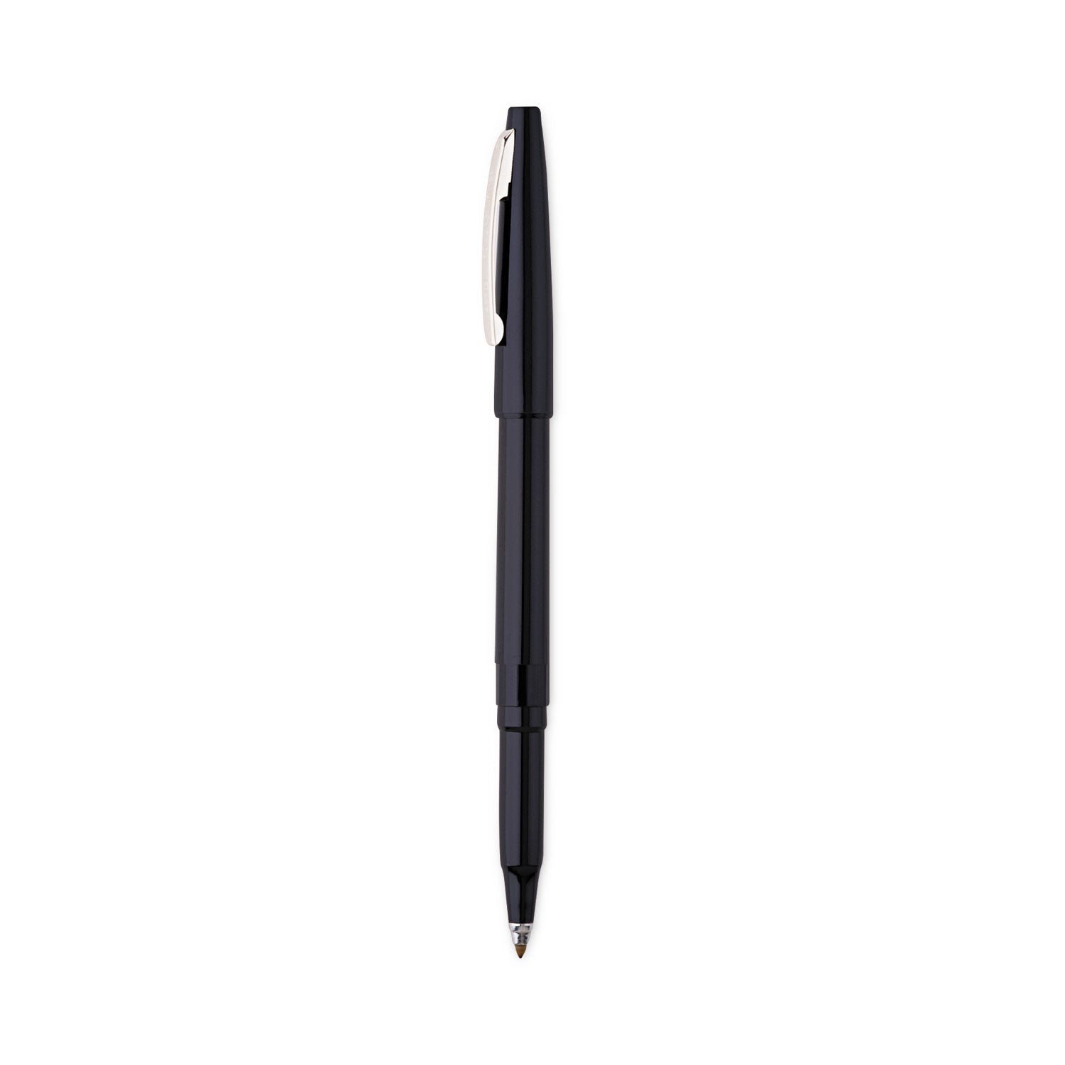 Pentel Rolling Writer Pens - 0.8 mm Medium Pen Point - Black Ink - Black Plastic Barrel - 1 Dozen