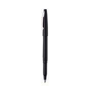 Pentel Rolling Writer Pens - 0.8 mm Medium Pen Point - Black Ink - Black Plastic Barrel - 1 Dozen