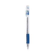 Pilot Ballpoint Pens - 0.7 mm Fine Pen Point - Refillable - Blue Ink - Oil Based - Clear Barrel - 1 Dozen