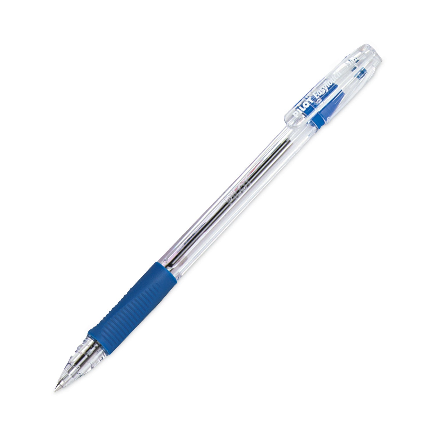 Pilot Ballpoint Pens - 0.7 mm Fine Pen Point - Refillable - Blue Ink - Oil Based - Clear Barrel - 1 Dozen