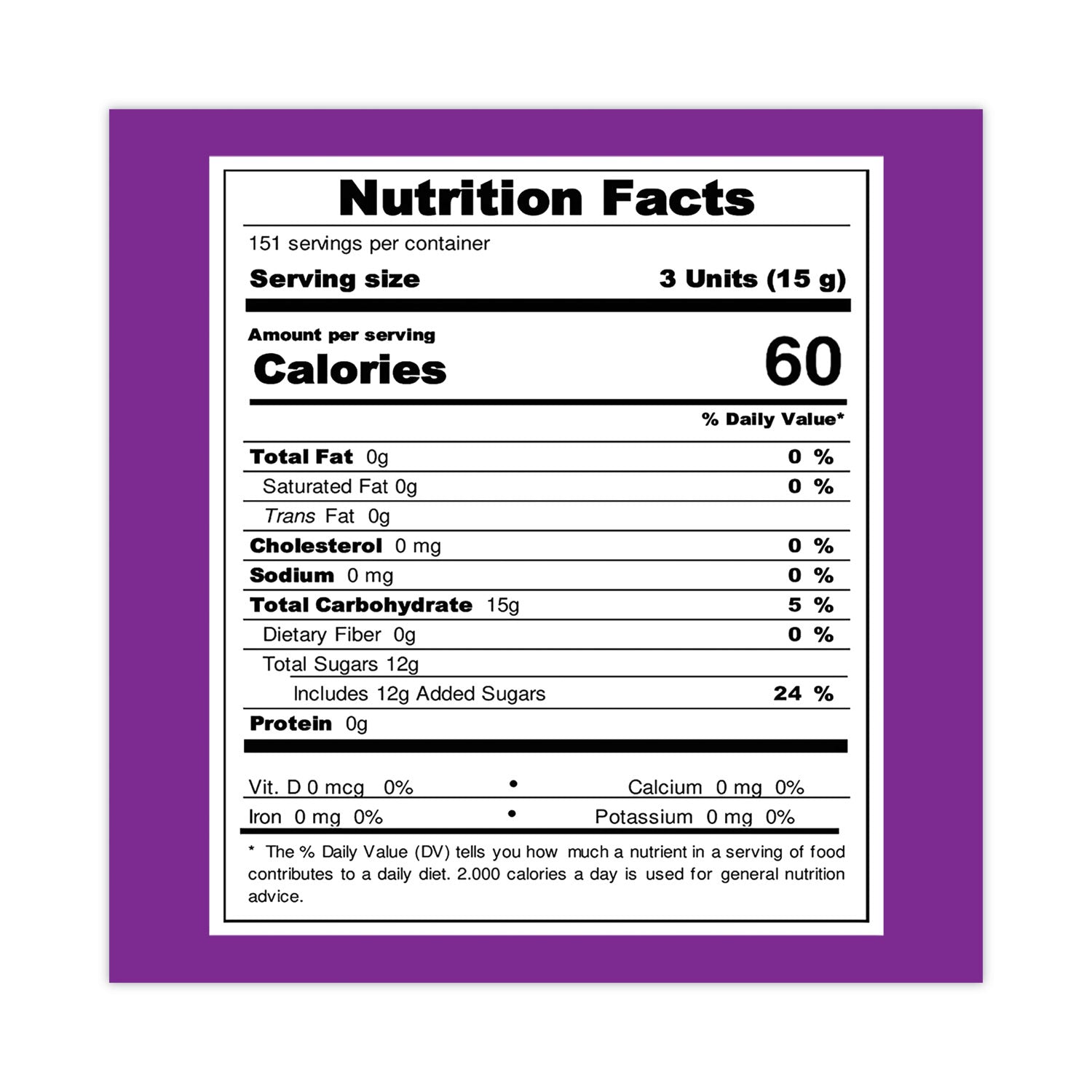 Fruit, Apple, Grape, Orange, Pineapple, Strawberry - Individually Wrapped - 5 lb - 420 Pieces - 1 Carton