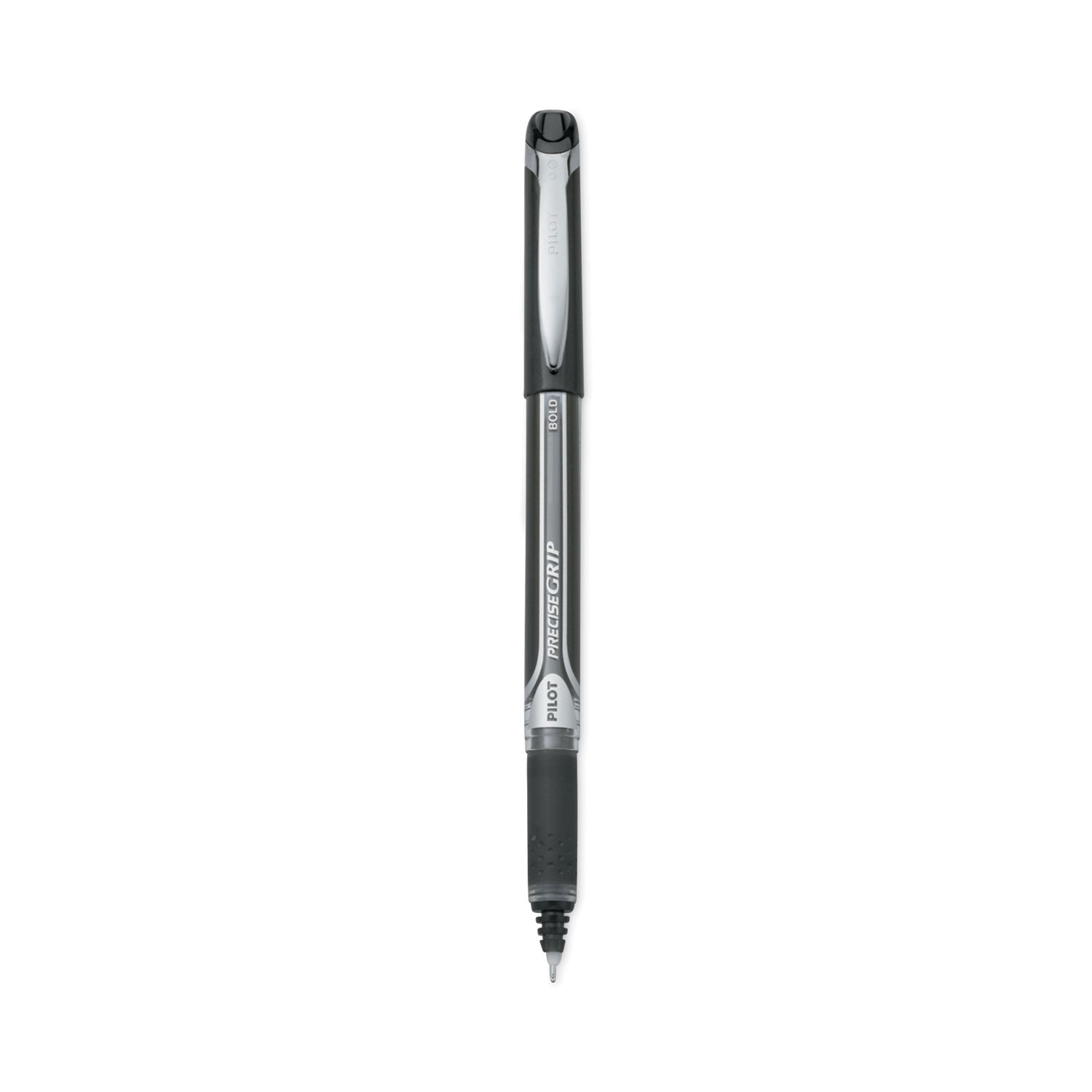 Pilot Bold Capped Rolling Ball Pens - 1 mm Bold Pen Point - Black Ink - Black Barrel - 1 Dozen