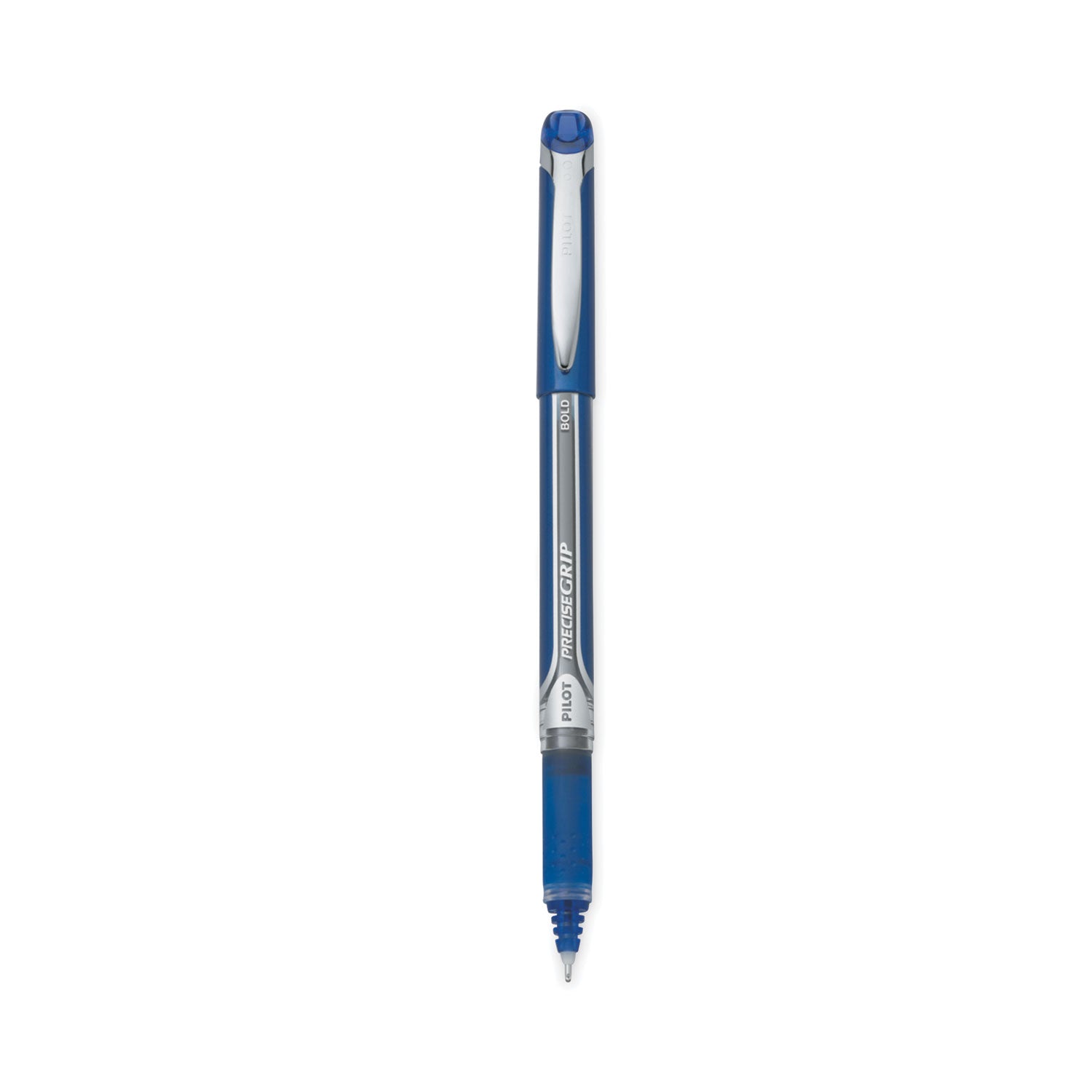 Pilot Bold Capped Rolling Ball Pens - 1 mm Bold Pen Point - Blue Ink - Blue Barrel - 1 Dozen