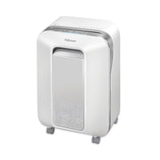 Continuous Shredder - Micro Cut - 12 Per Pass - for shredding Paper, Paper Clip, Credit Card, Staples, Junk Mail - 0.156" x 0.500" Shred Size - P-4 - 10 Minute Run Time - 15 Minute Cool Down Time - 6 gal Wastebin Capacity - White