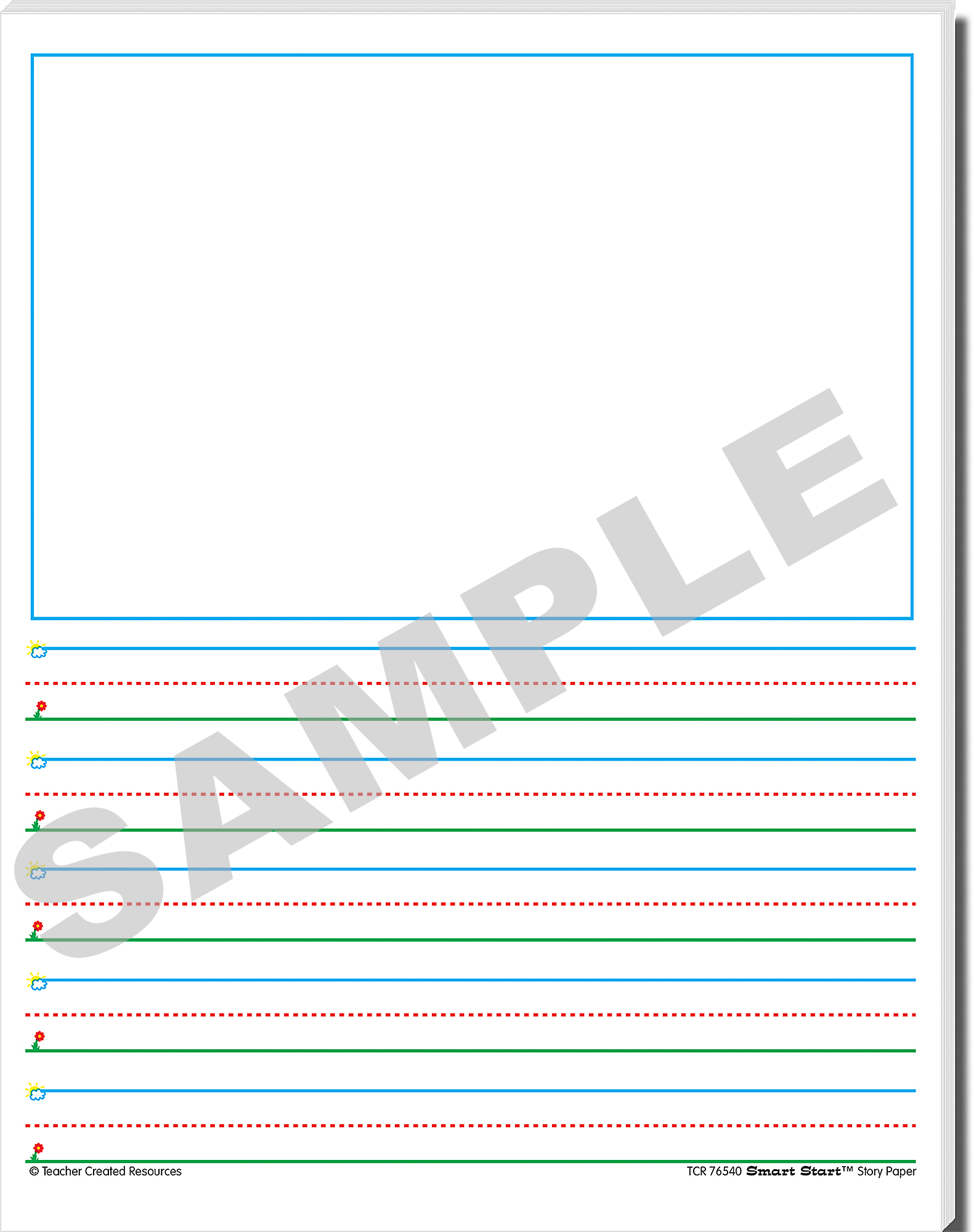 Smart Start® 1–2 Story Paper: 40 sheet tablet