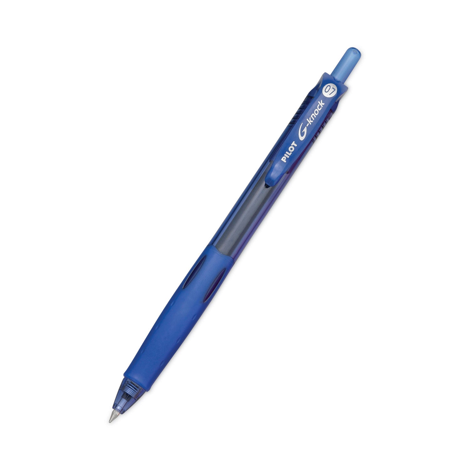 Pilot Retractable Gel Ink Pens - 0.7 mm Fine Pen Point - Refillable - Retractable - Blue Ink - Gel-based - Blue Barrel - 1 Dozen