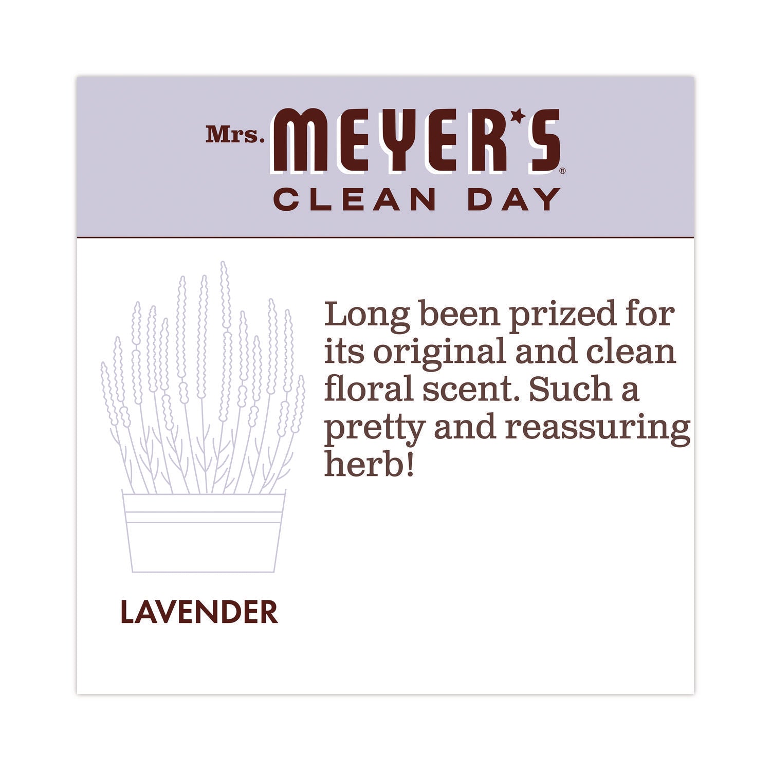 Multi Purpose Cleaner, Lavender Scent, 16 Oz Spray Bottle, 6/Carton