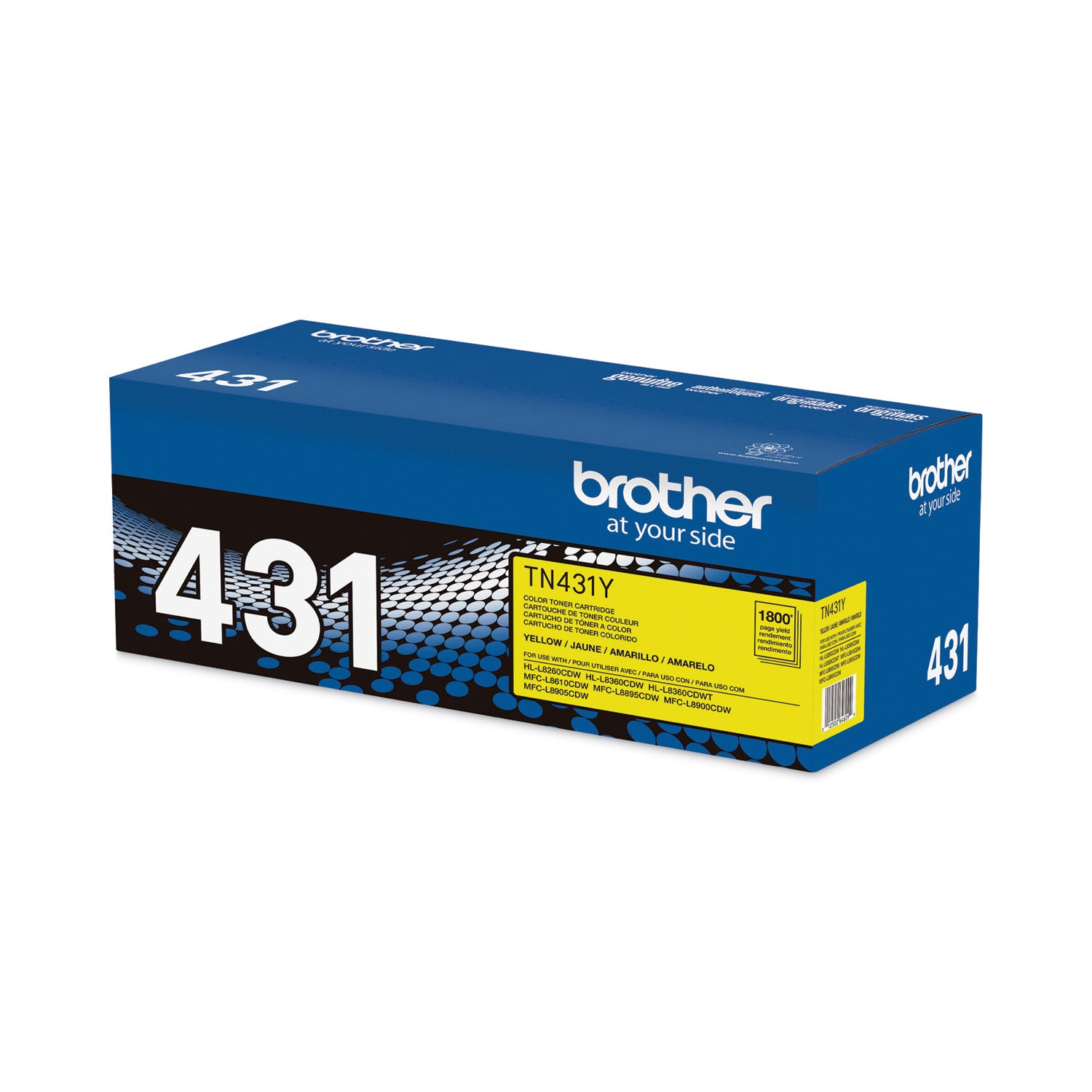 Brother TN431Y Original Standard Yield Laser Toner Cartridge - Yellow - 1 Each