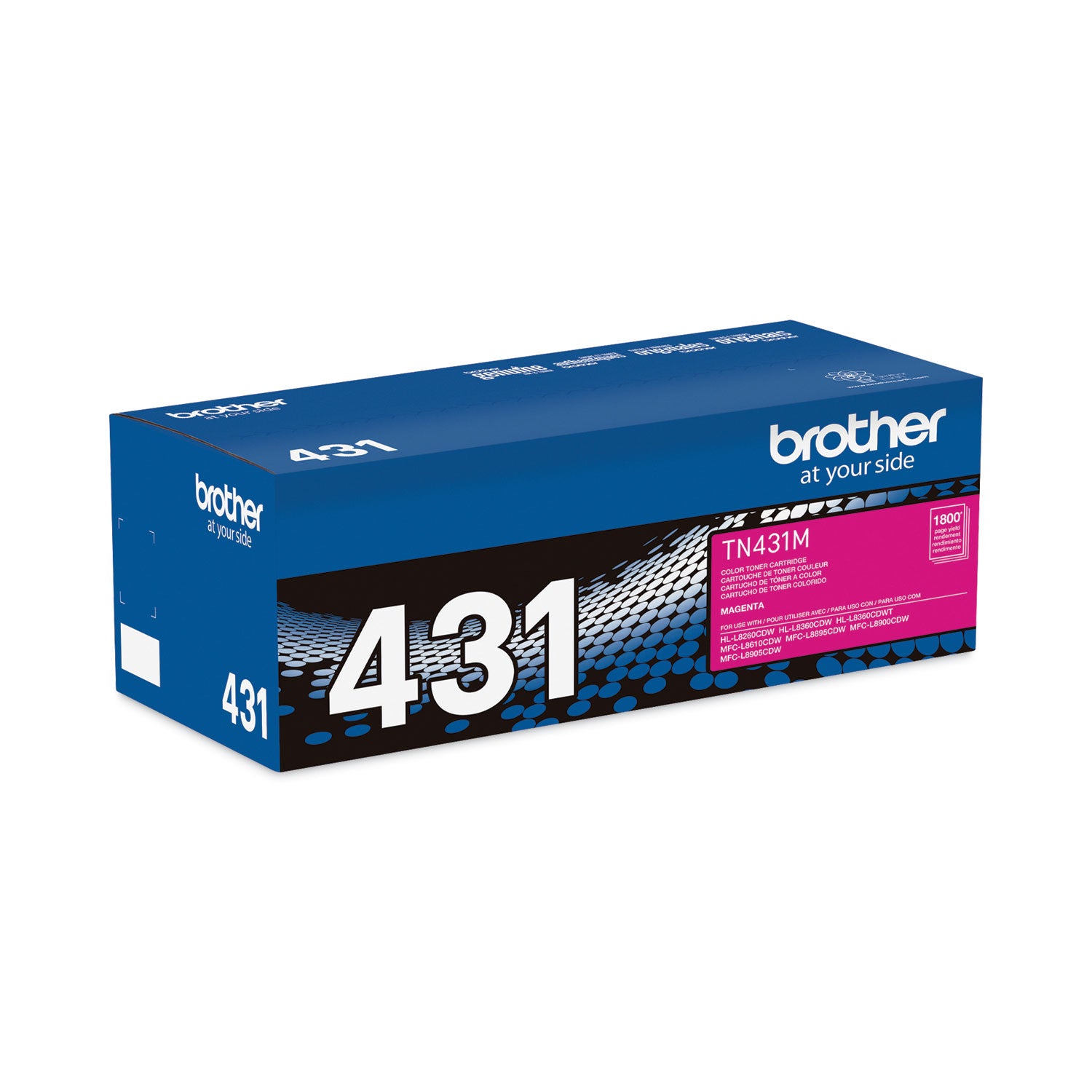 Brother TN431M Original Standard Yield Laser Toner Cartridge - Magenta - 1 Each