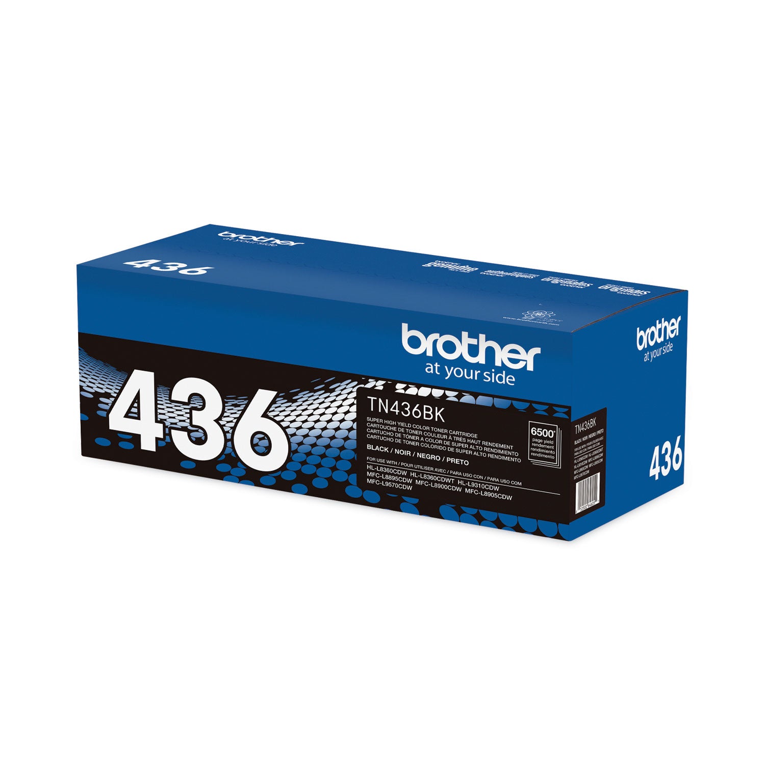 Brother TN436BK Original Laser Toner Cartridge - Black - 1 Each