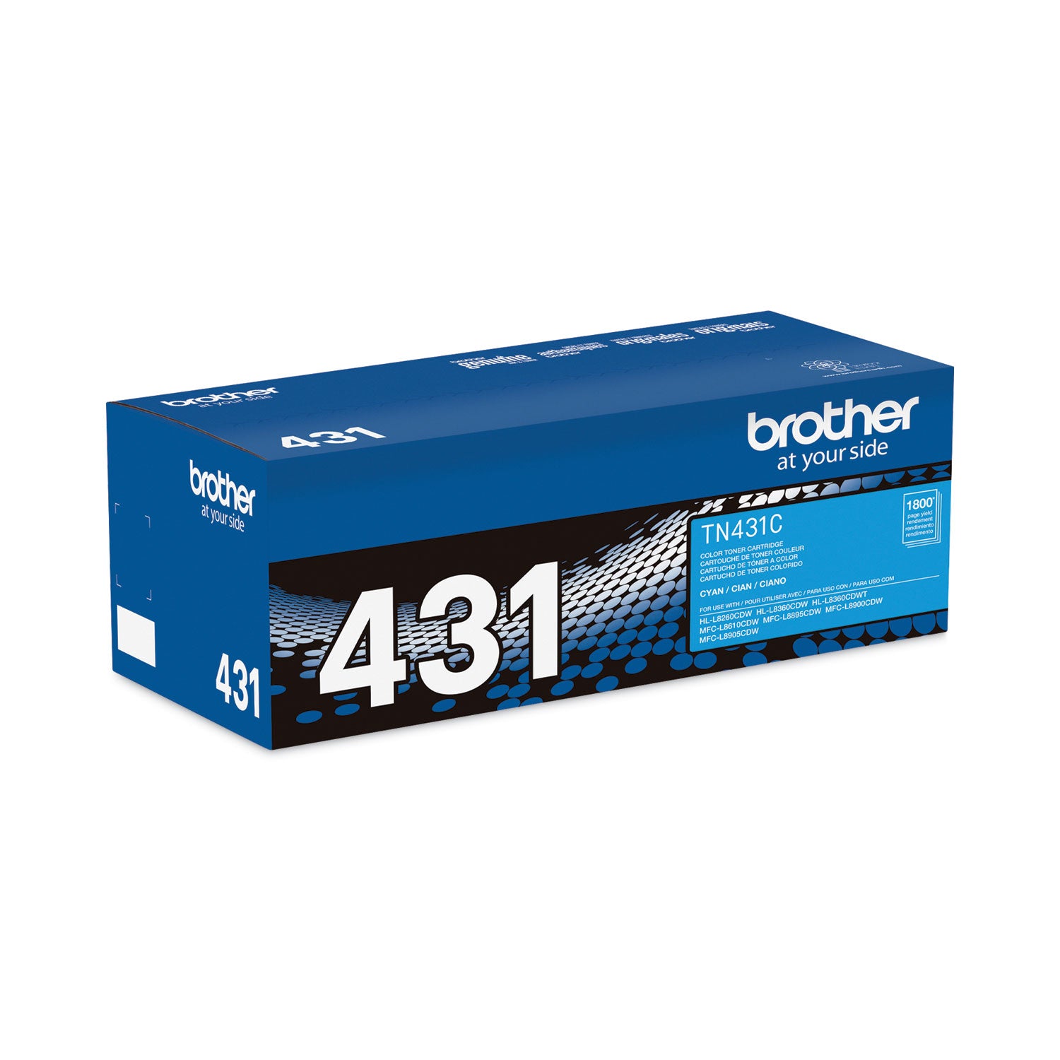 Brother TN431C Original Standard Yield Laser Toner Cartridge - Cyan - 1 Each