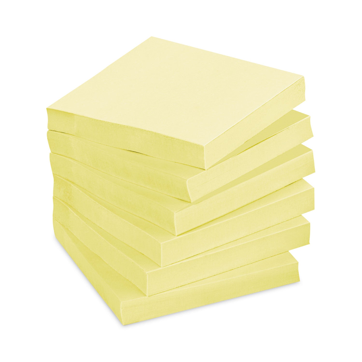 Post-it&reg; Super Sticky Notes - 1080 - 3" Flag/Note Width x 3" Flag/Note Length - Square - 90 Sheets per Pad - Unruled - Canary Yellow - Paper - Self-adhesive - 12 / Pack